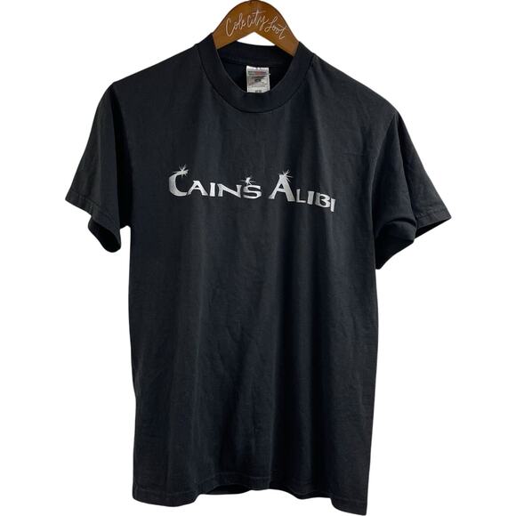 Cains Alibi Band Tee T Shirt Medium Metal Rock Vintage - Picture 1 of 5